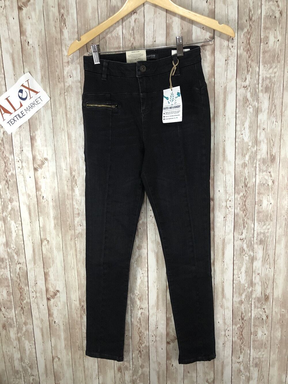 Bonobo Jeans Womens Size 0 Black Denim Pants Skinny Leg W:24 N43